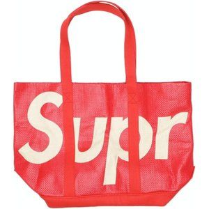 NWT Supreme Red Raffa Tote Bag